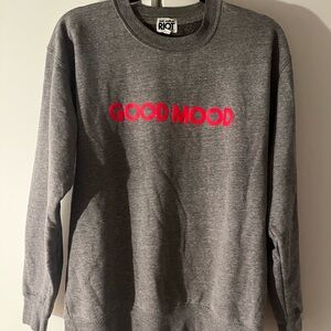 LAST CHANCE Suburban Riot Heather Grey Graphic Good Mood SweatShirt